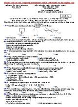 Bộ đề khảo sát chất lượng môn Hóa học Lớp 9 (Lần 3) - Năm học 2019-2020 - Phòng giáo dục và đào tạo Cẩm Giàng (Có đáp án)